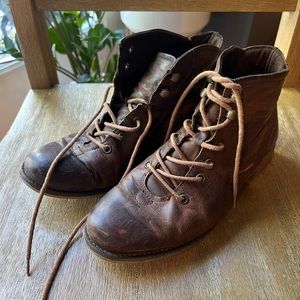 josef seibel brown leather boots size 38